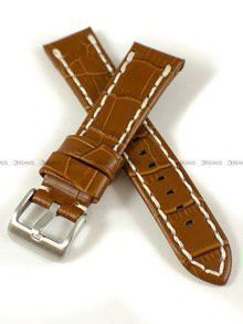 Skórzany pasek do zegarka Pacific W49.20.3.7, 20 mm, Brązowy