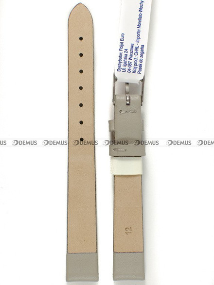 Skórzany pasek do zegarka Morellato A01X5126875094CR12, 12 mm, Szary