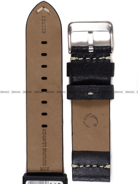 Pasek skórzany do zegarka - Condor 402R.01.22.W - 22 mm