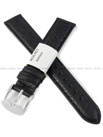 Pasek skórzany do zegarka - Rochet Buffalo 5020501 - 16 mm - Czarny