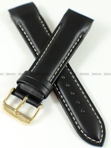 Skórzany pasek do zegarka Aviator Aviator-MIG-21-Fishbed-M.1.14, 22 mm, Czarny