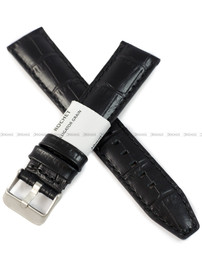 Pasek skórzany do zegarka - Rochet Indiana 5590791 - 20 mm - Czarny