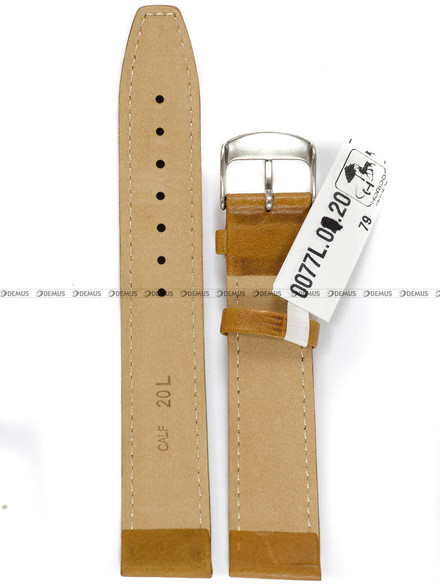 Skórzany pasek do zegarka Horido 0077L.08.20S, 20 mm, Brązowy