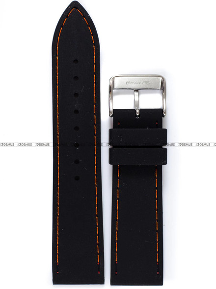 Pasek silikonowy do zegarka - Fluco 924NM-01/16-22 - 22 mm