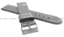 Skórzany pasek do zegarka LAVVU LSAUA22, 22 mm, Popielaty