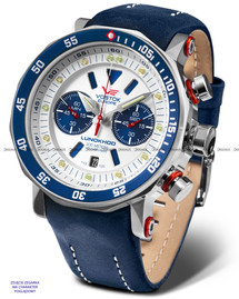 Pasek skórzany do zegarka Vostok Europe Lunokhod 6S21-620A630 - 25 mm