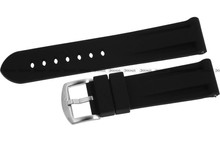 Czarny pasek silikonowy do zegarka Vostok Europe Expedition YN55-597A729 - 24 mm