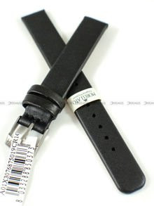 Skórzany pasek do zegarka Morellato A01X3076875019CR14, 14 mm, Czarny