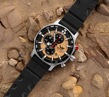 Vostok Europe Expedition SAHARA - Route of Tuaregs - 6S10-598A753S Zegarek Męski - Limitowana Edycja - Zestaw - Pasek luminescencyjny