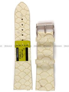 Skórzany pasek do zegarka Diloy P348.24.17, 24 mm, Beżowy