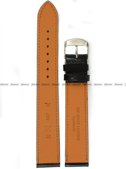 Skórzany pasek do zegarka Horido 9201SL.01.20S, 20 mm, Czarny