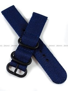 Nylonowy pasek do zegarka Nato PND2.20.5, 20 mm, Niebieski