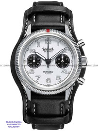 Pasek skórzany z podkładką do zegarka Hanhart 417 ES 42 mm - 21 mm - M