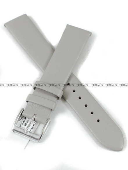 Skórzany pasek do zegarka Horido 4504.07.18S, 18 mm, Szary