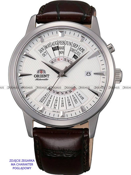 Skórzany pasek do zegarka Orient UDEVHST, 22 mm, Brązowy