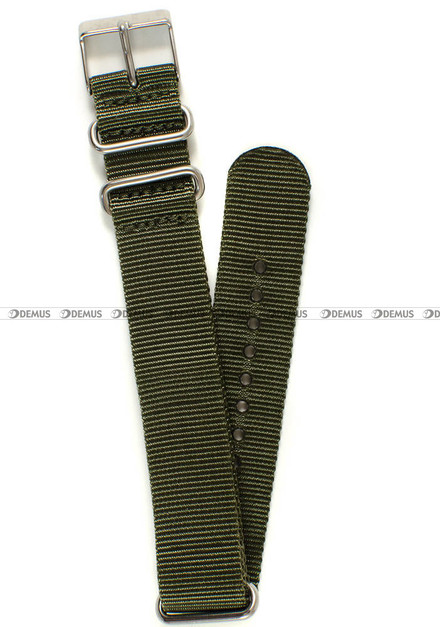 Nylonowy pasek do zegarka Timex PW2P71400, 20 mm, Zielony