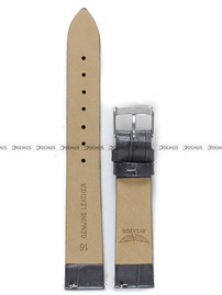 Skórzany pasek do zegarka Aviator Aviator V.1.33.0, 16 mm, Szary