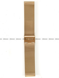 Pozłacana, siateczkowa (mesh) bransoleta do zegarka Timex PW2R49400, 20 mm, różowe złoto