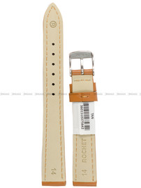 Pasek skórzany do zegarka - Rochet Miami 5411404ST - 14 mm - Brązowy