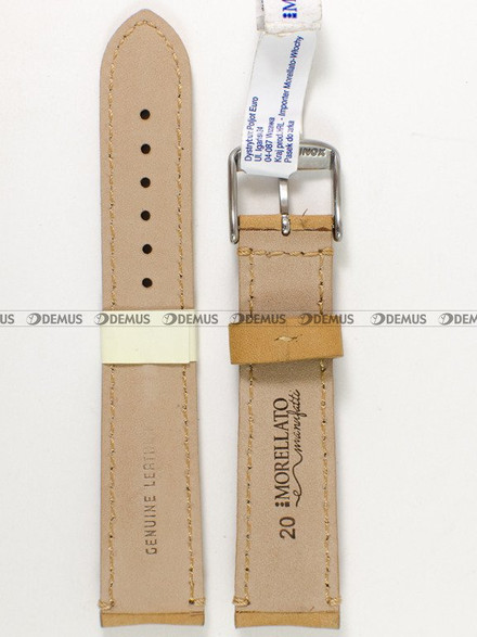Skórzany pasek do zegarka Morellato A01X5041B94028CR20, 20 mm, Brązowy
