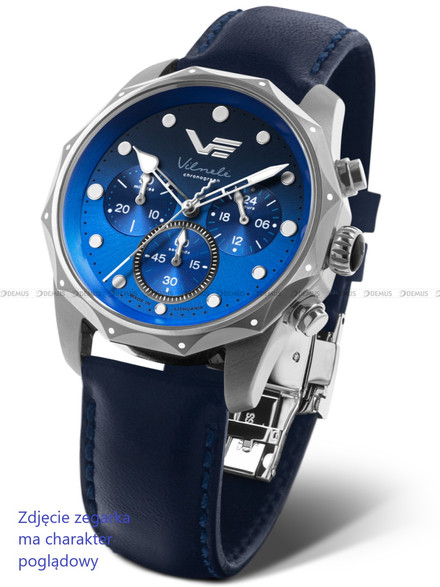 Pasek skórzany do zegarka Vostok Europe Vilnele JS20-125A750 - 20 mm