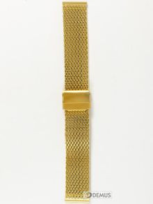 Metalowa-pozłacana bransoleta do zegarka Chermond BRG1-20, 20 mm, Złota