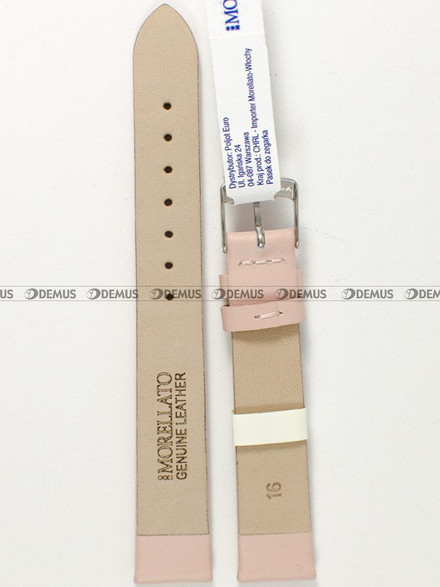 Skórzany pasek do zegarka Morellato A01X5126875128CR16, 16 mm, Różowy