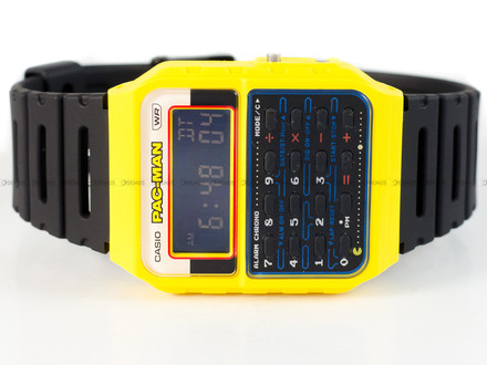 Zegarek Casio Vintage z kalkulatorem 45th PAC-MAN anniversary CA 53WPC 1BER - Edycja specjalna
