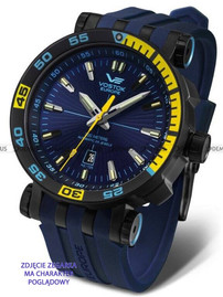 Silikonowy pasek do zegarka Vostok Energia C280, 20 mm, Niebieski