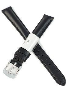 Pasek skórzany do zegarka - Rochet New York 3011201XS - 12  mm - Czarny