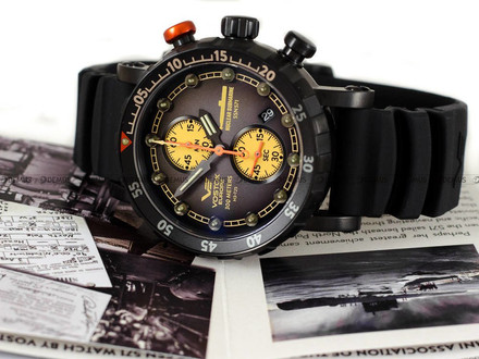 Zegarek Vostok VK61-571C611 Męski, Kwarcowy, Wskazówkowy
