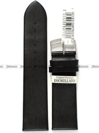 Skórzany pasek do zegarka Morellato A01X5126875019CR24, 24 mm, Czarny