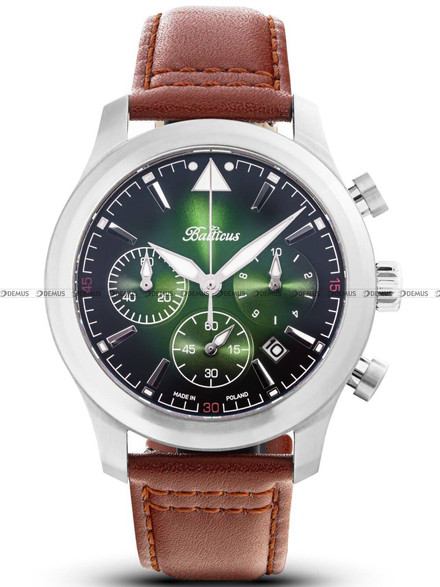 Zegarek Męski Balticus Flying Seal BALFSQCHGRE - Limitowana Edycja 50 sztuk - dodatkowy pasek w zestawie