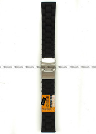 Poliuretanowy pasek do zegarka Diloy SBR31.20.1, 20 mm, Czarny