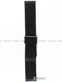 Metalowa bransoleta do zegarka Chermond BRB1-22, 22 mm, Czarna