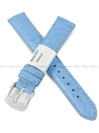 Pasek skórzany do zegarka - Rochet Buffalo 5020511 - 16 mm - Niebieski