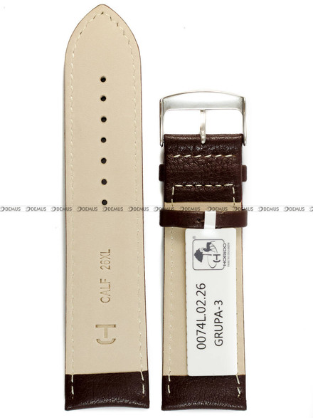 Pasek skórzany do zegarka - Horido 0074L.02.26S - 26 mm