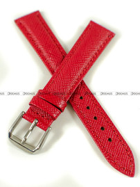 Skórzany pasek do zegarka Pacific W95.16.4.4, 16 mm, Czerwony