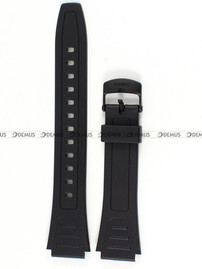Pasek do zegarka z tworzywa Casio W-800, 18 mm, Czarny