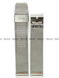 Siateczkowa (mesh) bransoleta do zegarka Demus Bra7, 20 mm, Srebrna