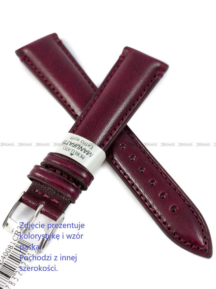 Pasek skórzany do zegarka - Morellato A01X6122E40081CR22 - 22 mm