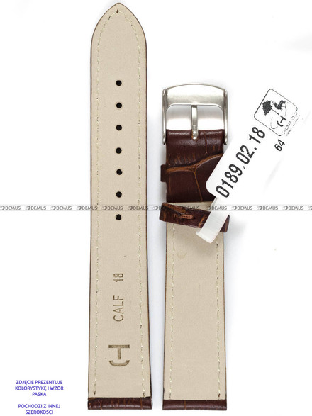 Skórzany pasek do zegarka Horido 0189.02.24S, 24 mm, Brązowy