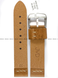 Pasek skórzany do zegarka - JVD R41110/22 - 22 mm