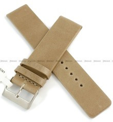 Skórzany pasek do zegarka LAVVU LSCUF22, 22 mm, Beżowy