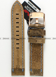 Pasek skórzany do zegarka Vostok Europe Almaz 6S11-320O266 - 22 mm