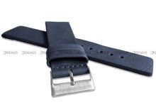 Skórzany pasek do zegarka LAVVU LSCUL24, 24 mm, Niebieski