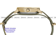 Skórzany pasek do zegarka Timex PW2P98500, 18 mm, Zielony, Szary