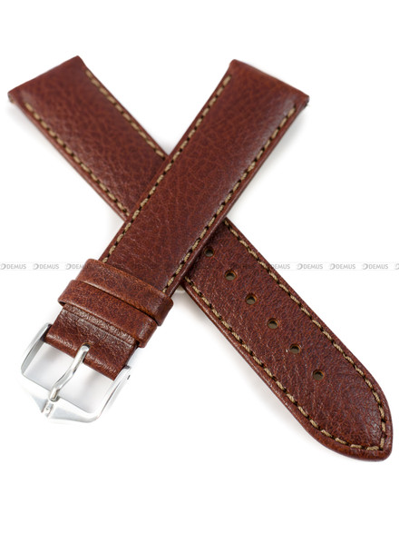 Skórzany pasek do zegarka Hirsch 17920210-2-20, 20 mm, Brązowy