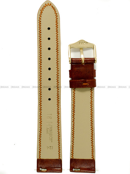 Pasek skórzany z do zegarka - Hirsch Ascot 01575070-1-18 - 18 mm
