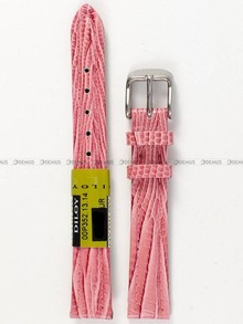 Skórzany pasek do zegarka Diloy P352.14.13, 14 mm, Różowy